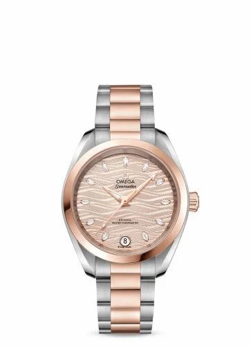 Omega Seamaster Aqua Terra 150M Master Chronometer 34 Stainless Steel / Sedna Gold / Grey - Diamond / Bracelet 220.20.34.20.59.001 (22020342059001)